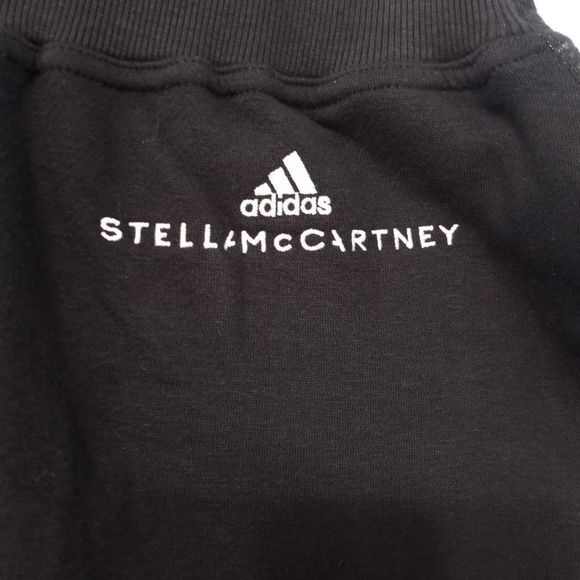 Adidas X Stella McCartney Crop Sweatpants Joggers size Small Black/Gray - Picture 5 of 12
